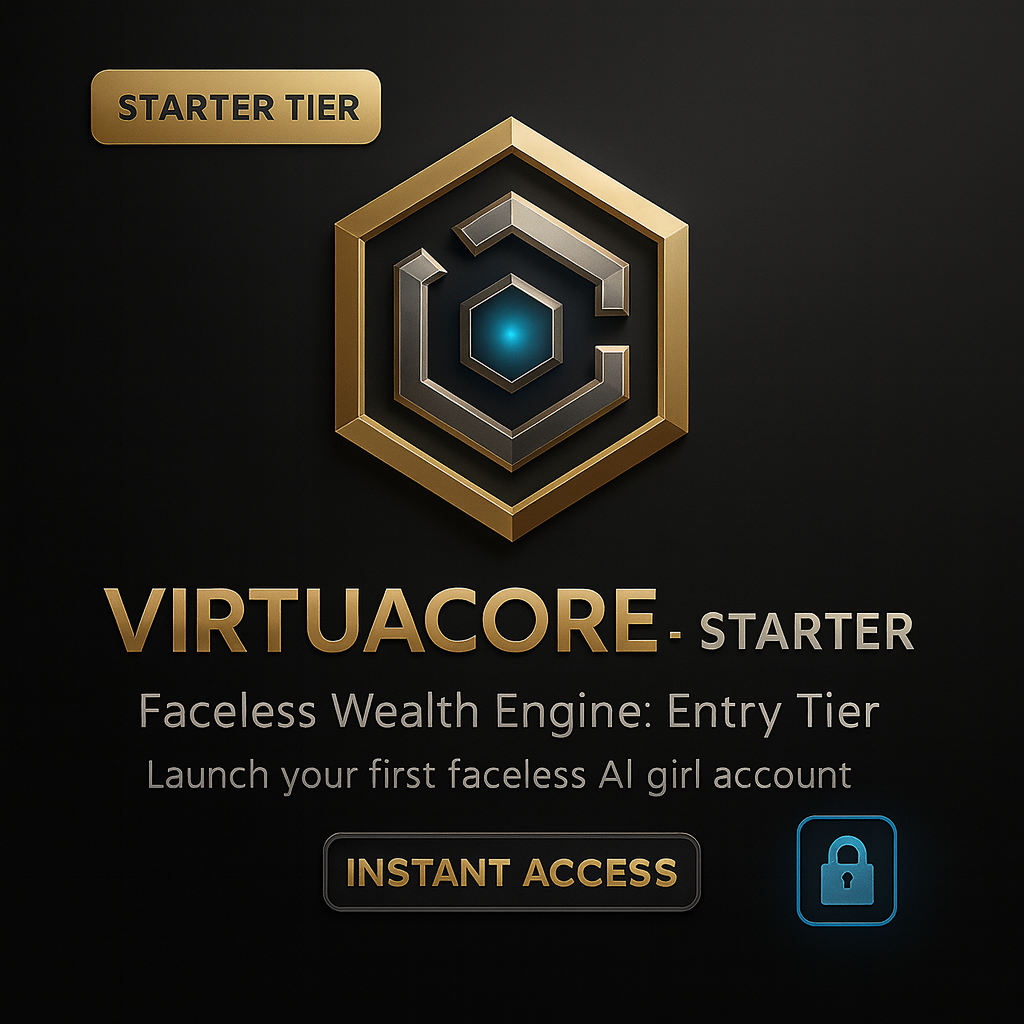 VirtuaCore AI - Starter Tier: Faceless Income System